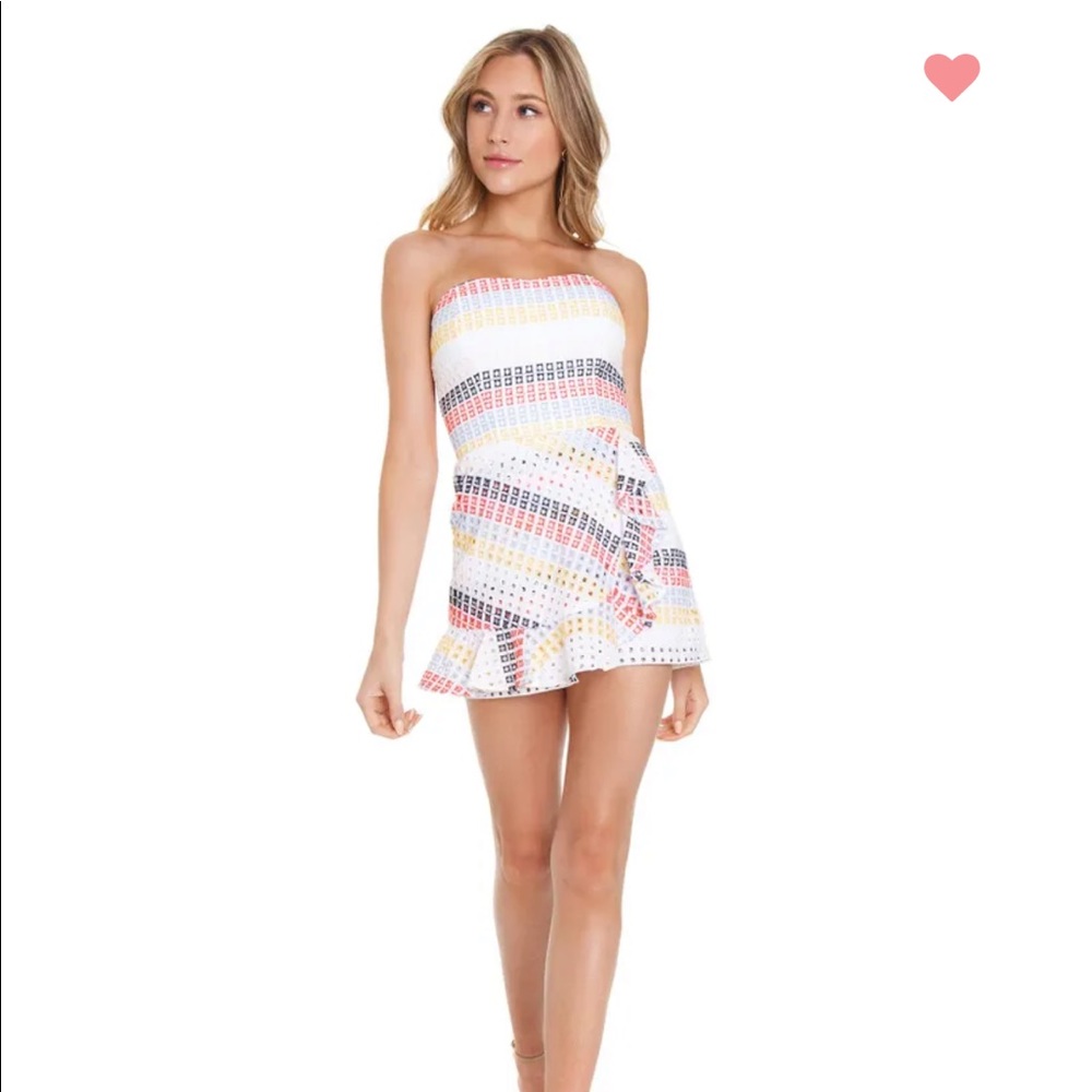 Amanda Uprichard Trisha Romper Neopolitan Stripe